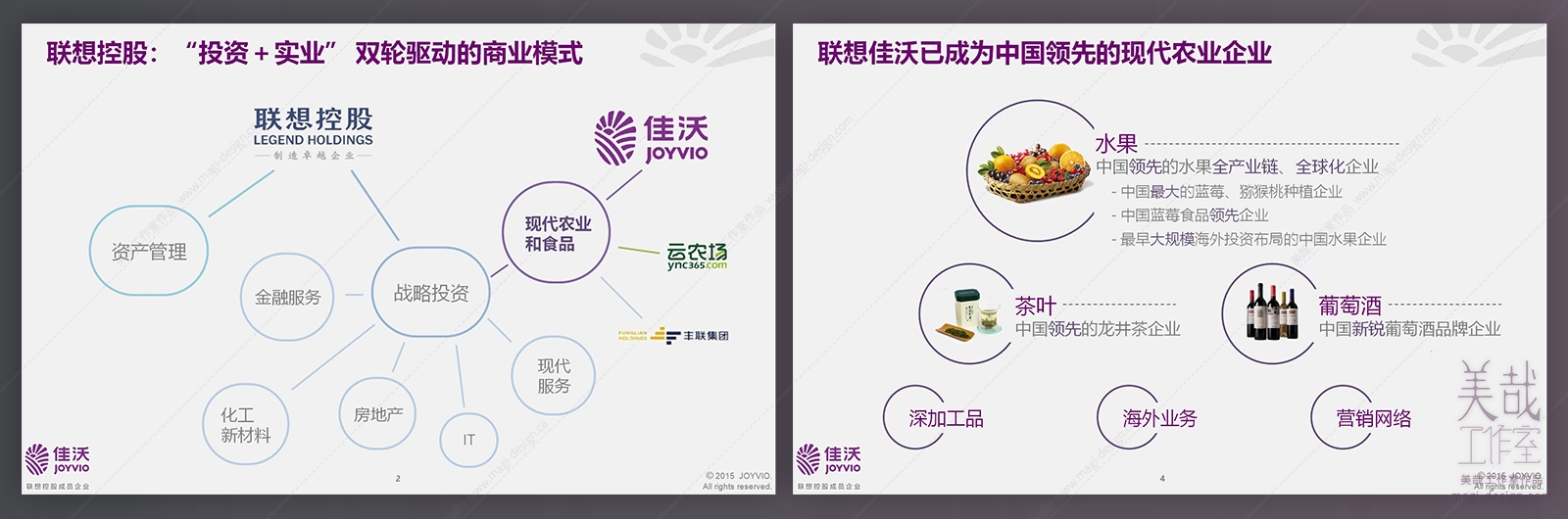 新型农业发展主题PPT幻灯片设计-页面展示：版面和示意图设计